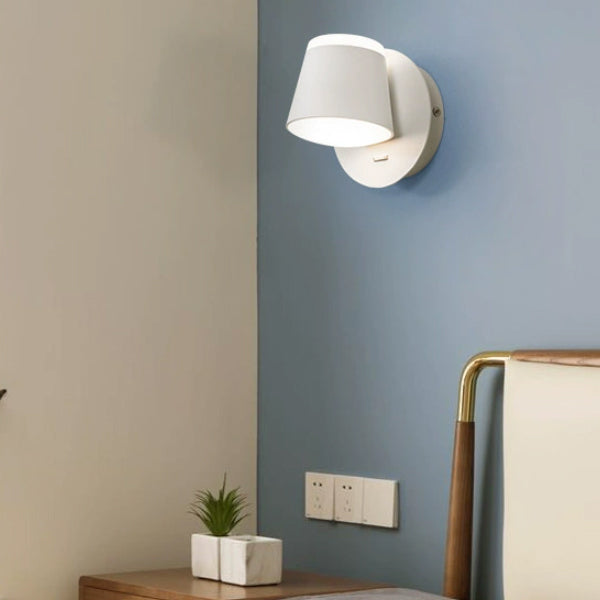 Modern Simplicity LED Wall Lamp Geometric Rotatable Wall Light with Acrylic Shade