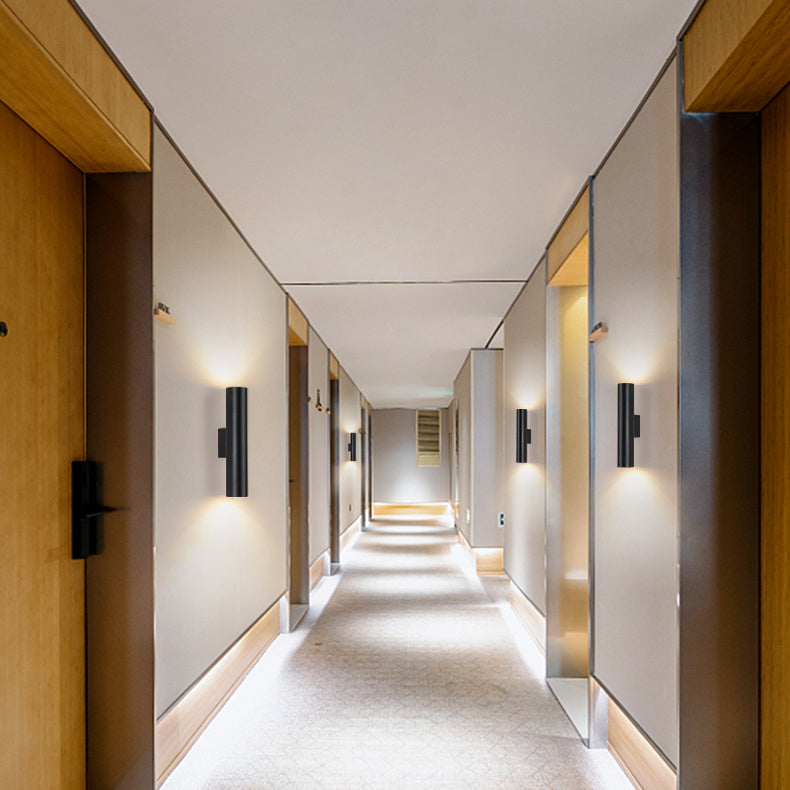 Modern Creative Wall Lamp Aluminium Cylindrical Wall Sconce for Living Room