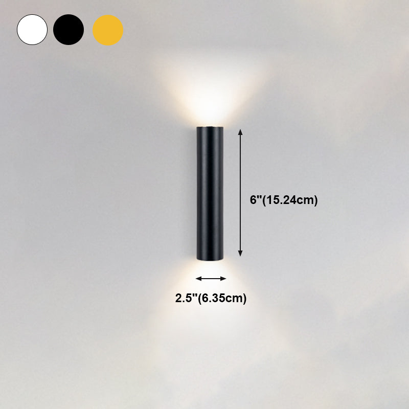 Modern Creative Wall Lamp Aluminium Cylindrical Wall Sconce for Living Room