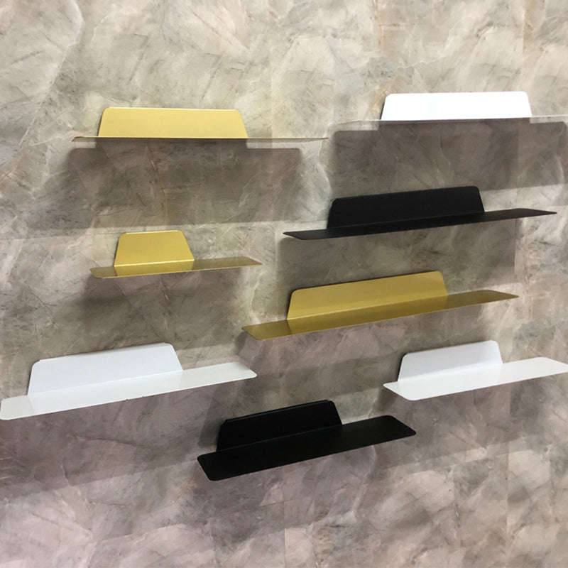 Scandinavian Metal Floating Bookcase 6" Wide Living Room Book Shelf