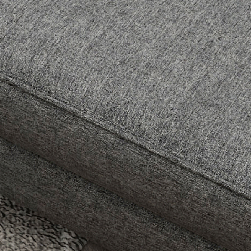 Washable Linen Sectional 129.92" L Square Arm Sectional for Living Room