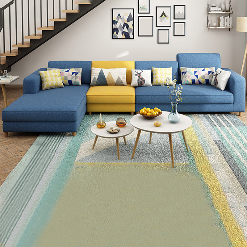Washable Linen Sectional 129.92" L Square Arm Sectional for Living Room