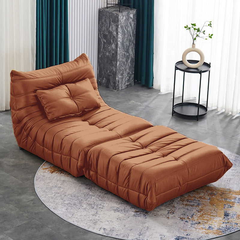 Contemporary Armless Accent Chair Modern Chair with Biscuit Back