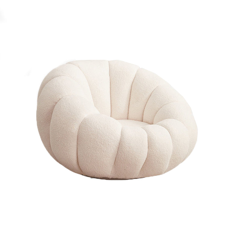 Modern Arm Chair, Wool Blend / Velvet Upholstered Accent Chair, 37"(W) X 37"(D) X 26"(H)