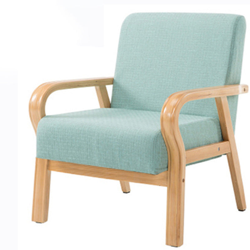 Arm Chair 25.19" L x 25.98" W x 29.52" H Solid Wood Frame Accent Armchair
