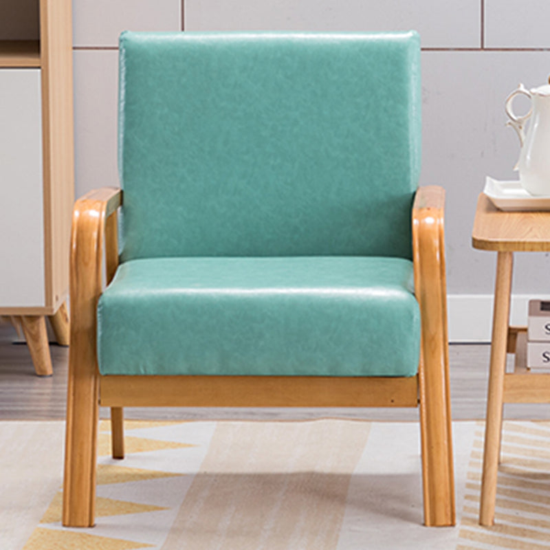 Arm Chair 25.19" L x 25.98" W x 29.52" H Solid Wood Frame Accent Armchair