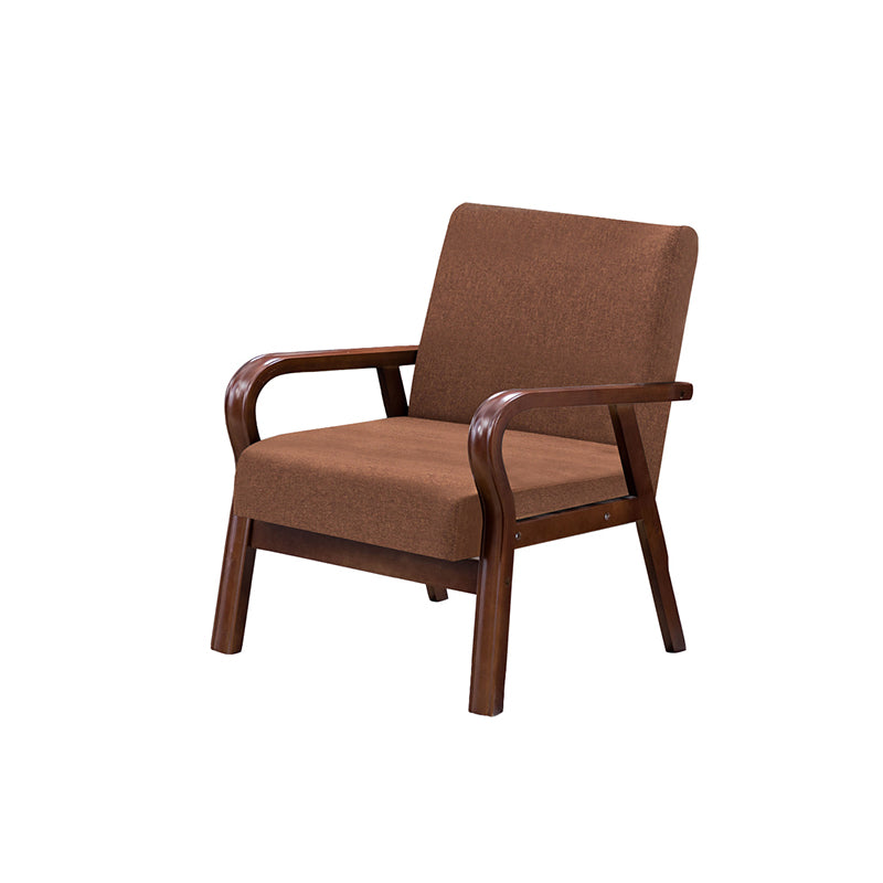 Arm Chair 25.19" L x 25.98" W x 29.52" H Solid Wood Frame Accent Armchair
