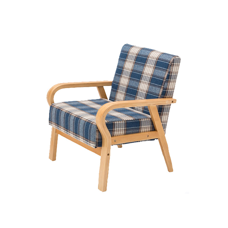 Arm Chair 25.19" L x 25.98" W x 29.52" H Solid Wood Frame Accent Armchair