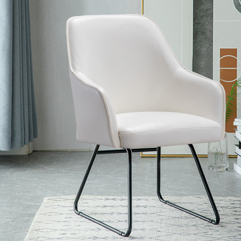 Faux Leather Arm Chair 22.44" L x 23.22" W x 32.67" H Accent Armchair for Living Room