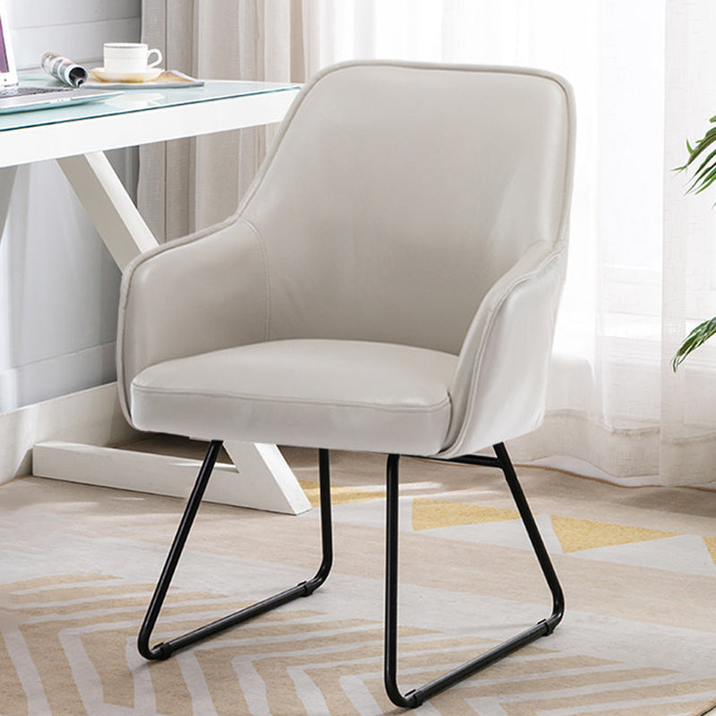 Faux Leather Arm Chair 22.44" L x 23.22" W x 32.67" H Accent Armchair for Living Room