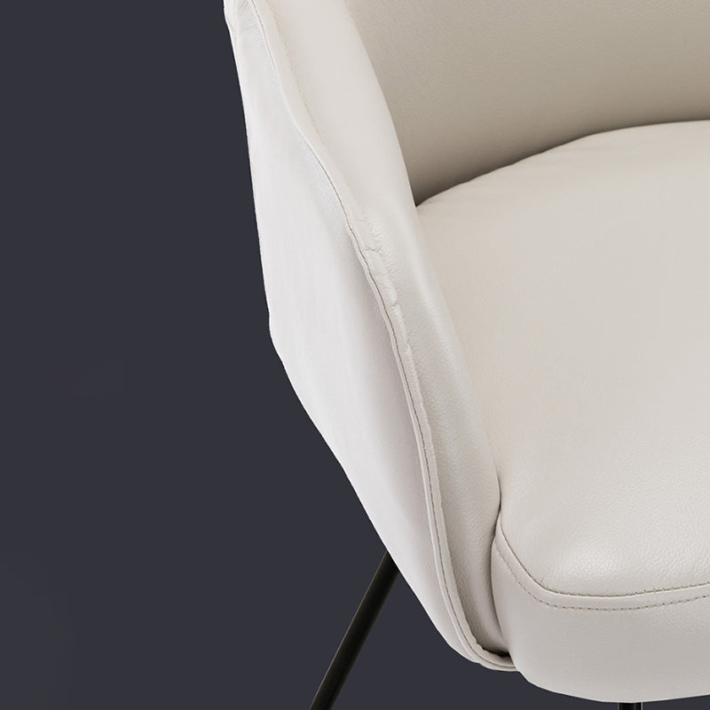 Faux Leather Arm Chair 22.44" L x 23.22" W x 32.67" H Accent Armchair for Living Room