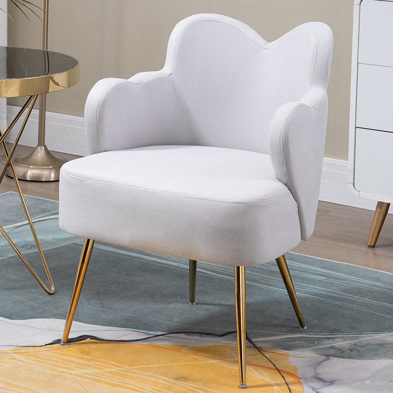 Velvet/Faux Leather Chair 23.6" L x 23.6"W x 30.7"H Arms Included Chair