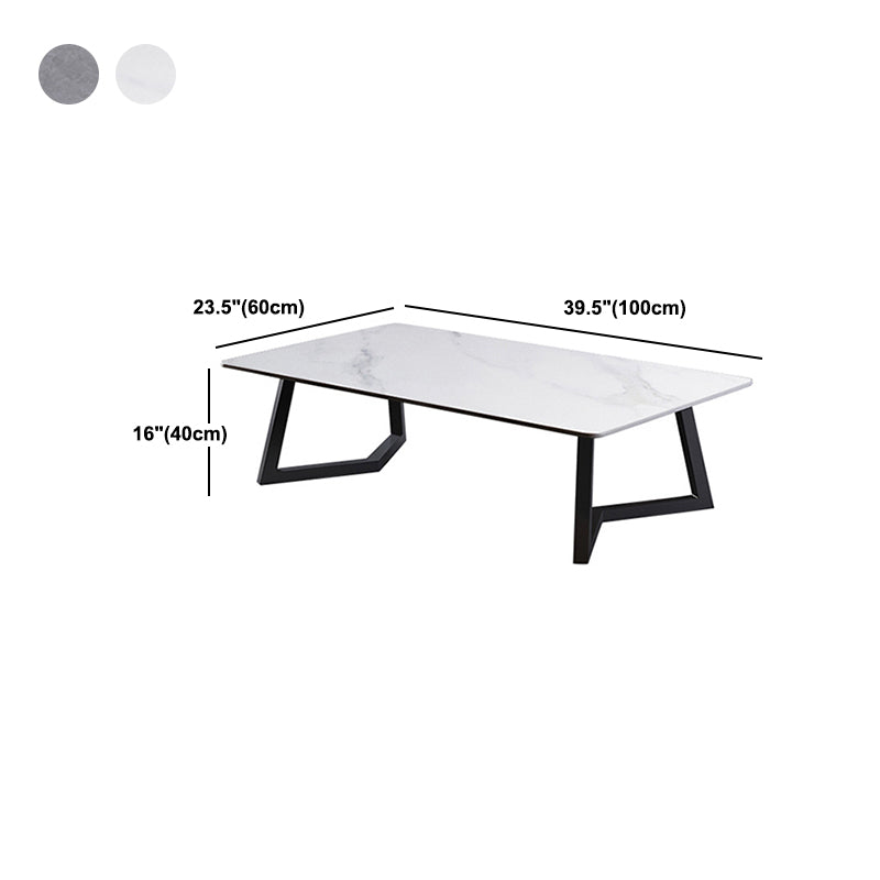 Slate Rectangular Coffee Table Ornate Coffee Table for Living Room