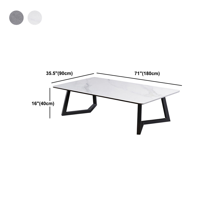 Slate Rectangular Coffee Table Ornate Coffee Table for Living Room