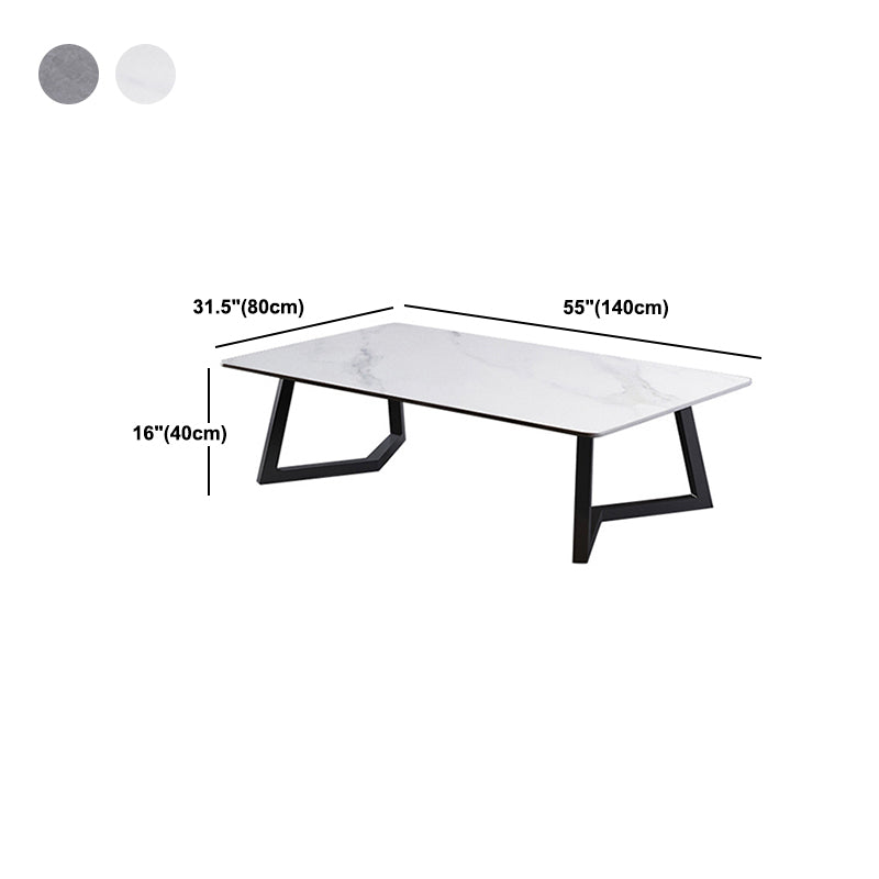 Slate Rectangular Coffee Table Ornate Coffee Table for Living Room