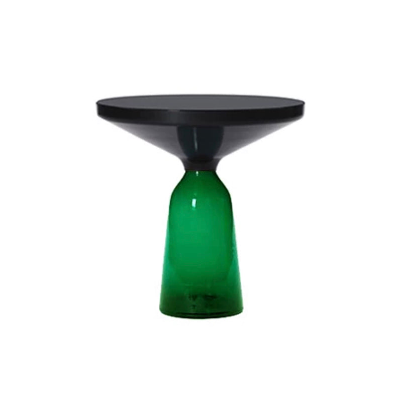 Pedestal Base Round Modern Style Glass Table with Coffee Table