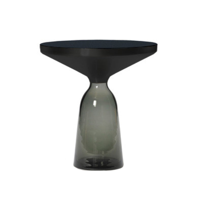 Pedestal Base Round Modern Style Glass Table with Coffee Table