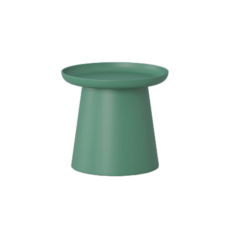 Modern Style Round Acrylic/wood Table with One Foot Base Coffee Table