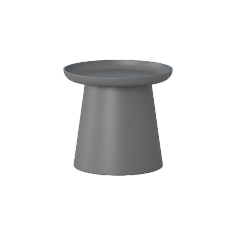 Modern Style Round Acrylic/wood Table with One Foot Base Coffee Table