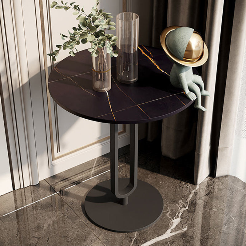 Pedestal Base Design Marble Table Metal Base Round Side Table