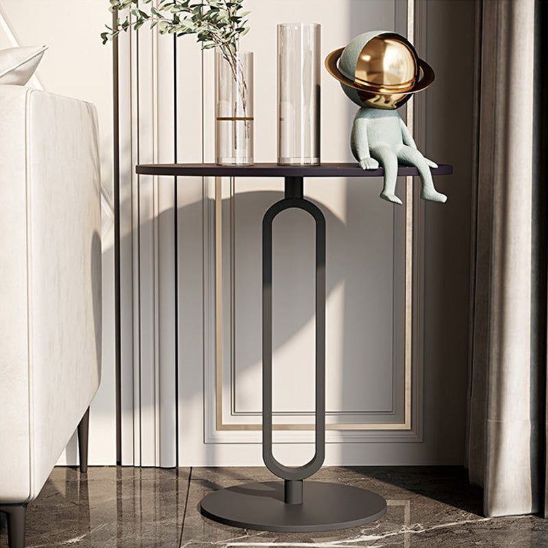 Pedestal Base Design Marble Table Metal Base Round Side Table