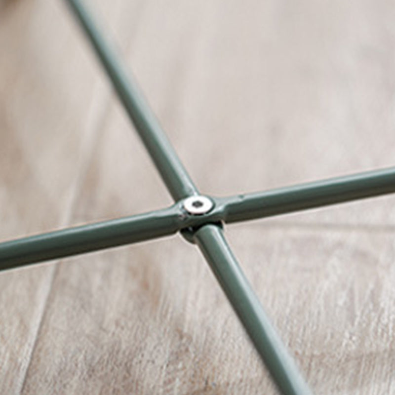 Scandinavian Living Room Round Sofa Side Table Metal Tray Top End Table