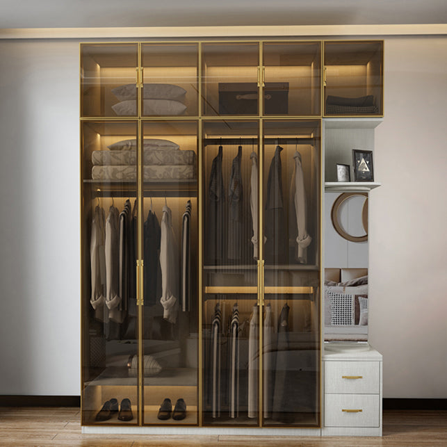 Modern Style Wardrobe White Colour Wooden Wardrobe Closet for Bedroom