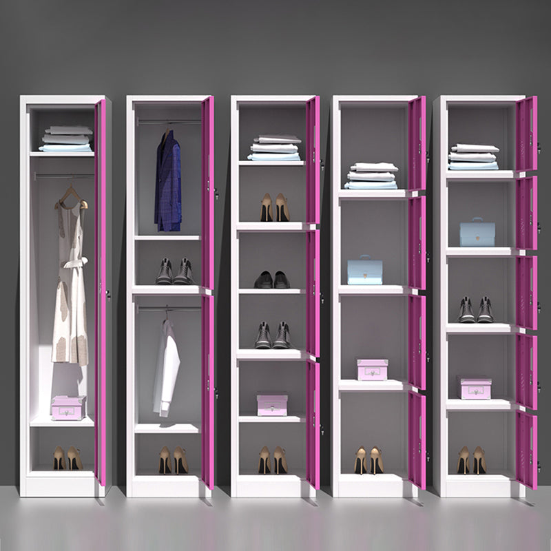 Modern Style Wardrobe Metal Wardrobe Closet for Home,16.54" D x 14.96" W x 70.87" H