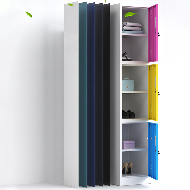 Modern Style Wardrobe Metal Wardrobe Closet for Home,16.54" D x 14.96" W x 70.87" H