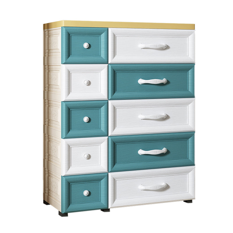 Contemporary Cabinet Plastic Storage Cabinet with Drawer for Bedroom