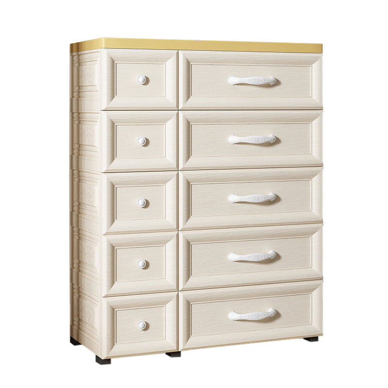 Contemporary Cabinet Plastic Storage Cabinet with Drawer for Bedroom
