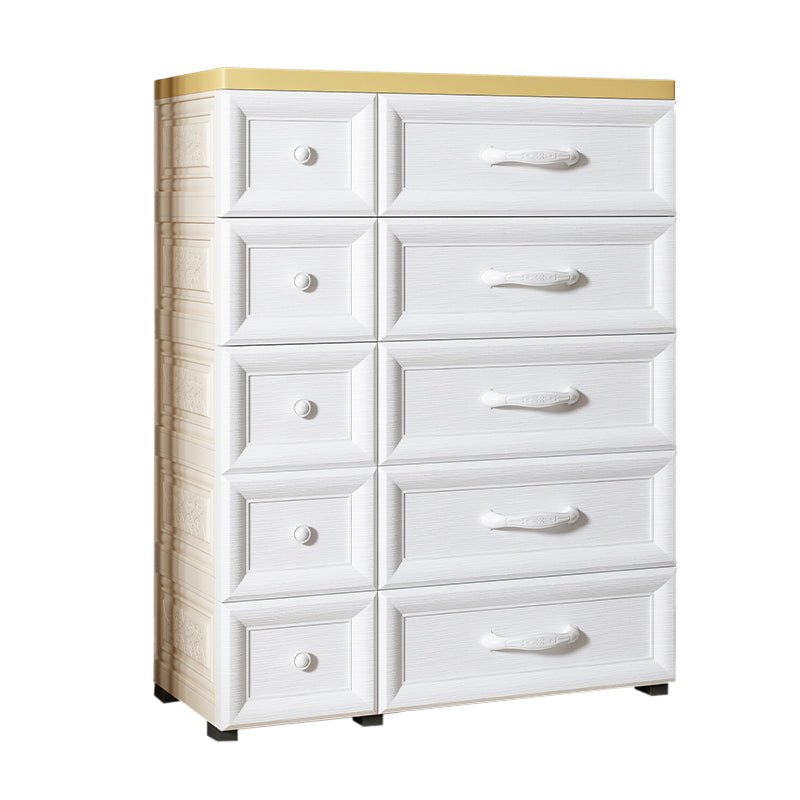 Contemporary Cabinet Plastic Storage Cabinet with Drawer for Bedroom