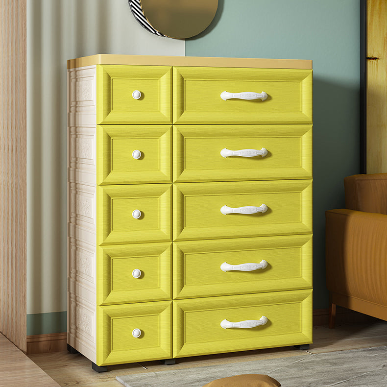 Contemporary Cabinet Plastic Storage Cabinet with Drawer for Bedroom