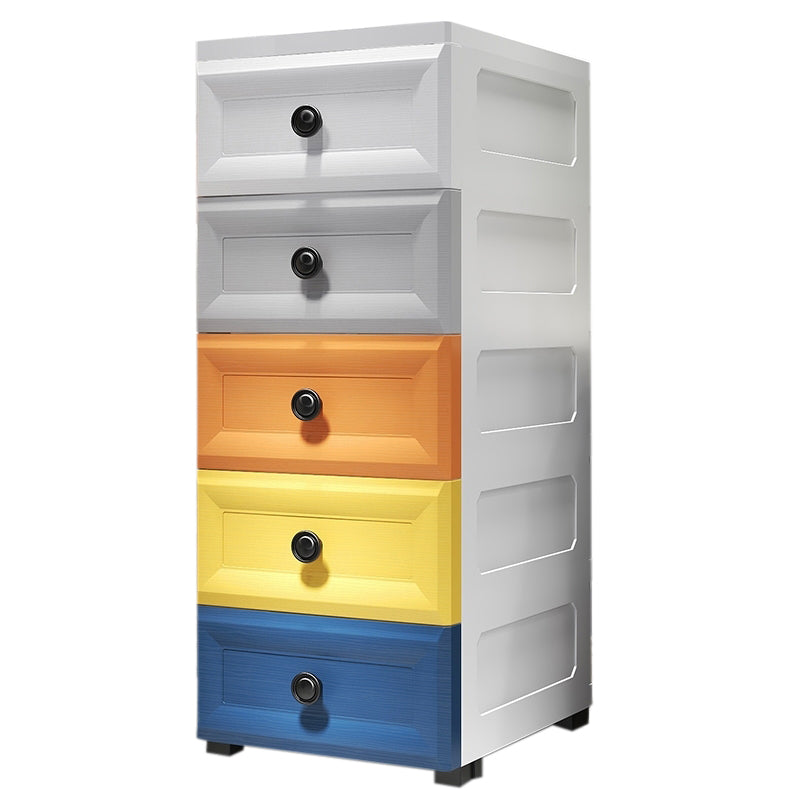 Modern Style Wardrobe Plastic Bedroom Wardrobe Closet With Drawers