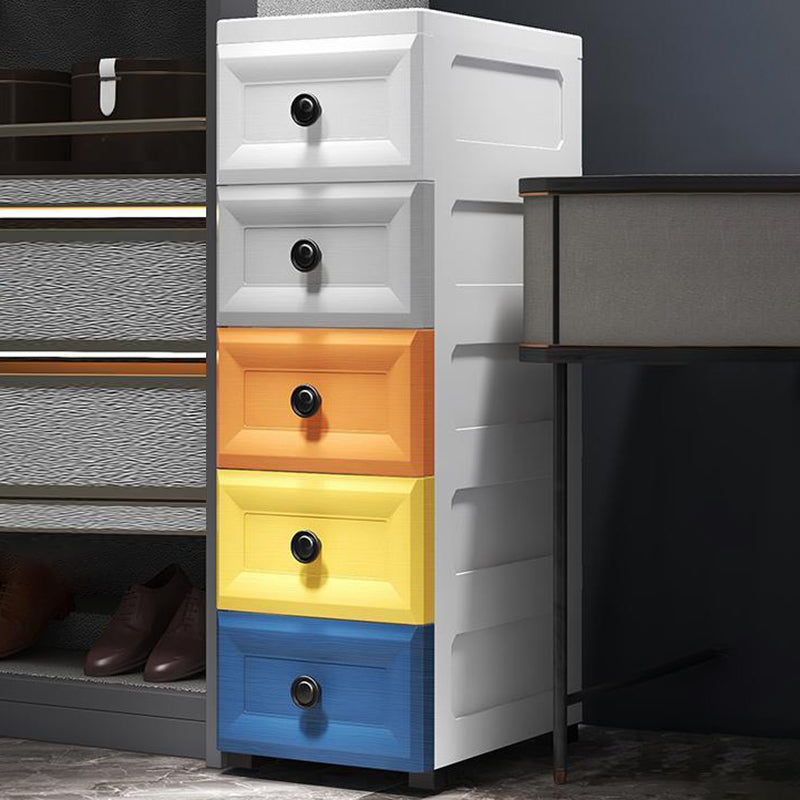 Modern Style Wardrobe Plastic Bedroom Wardrobe Closet With Drawers