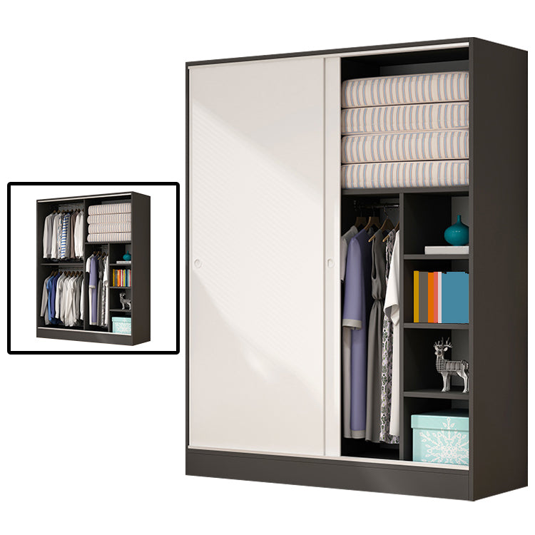 Modern Style Wardrobe Armoire Engineered Wood Wardrobe Cabinet for Home