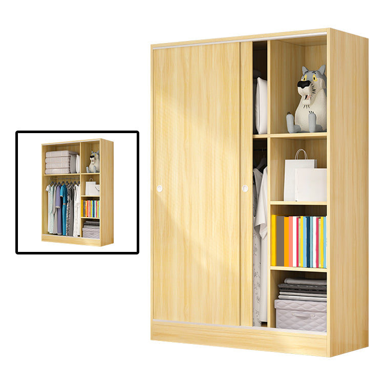 Modern Style Wardrobe Armoire Engineered Wood Wardrobe Cabinet for Home