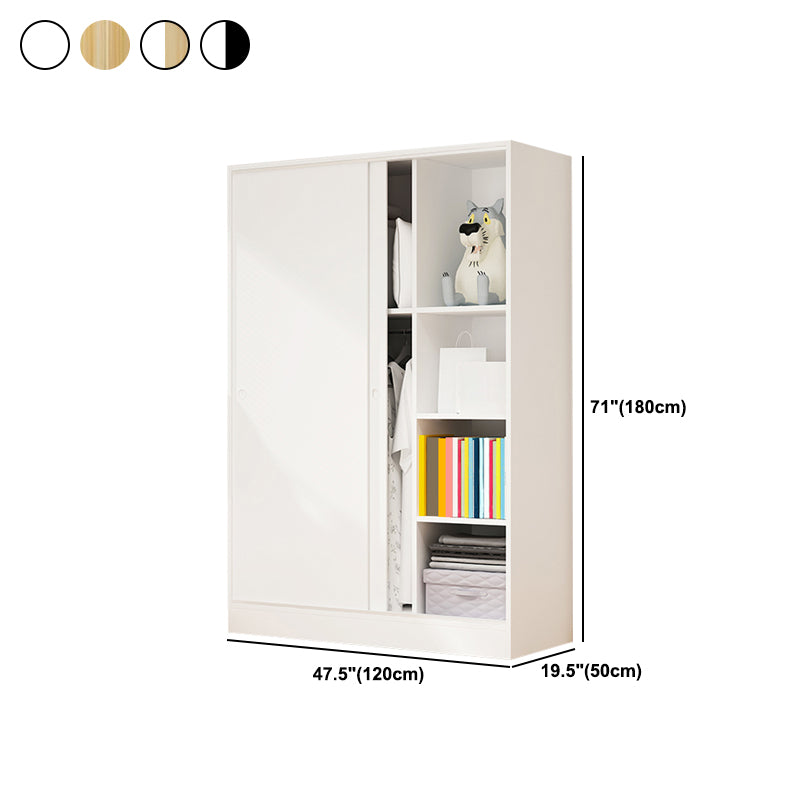 Modern Style Wardrobe Armoire Engineered Wood Wardrobe Cabinet for Home