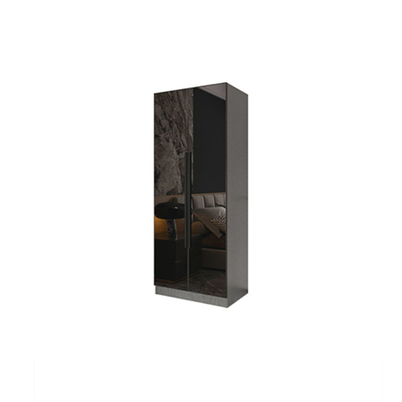 Modern Style Wardrobe Grey Colour Glass Wardrobe Closet for Bedroom