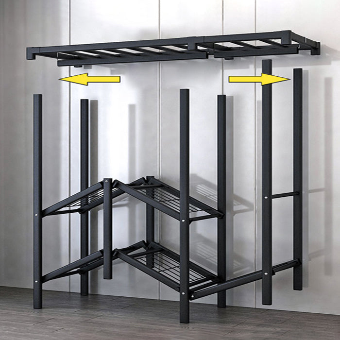 Folding Contemporary Wardrobe Armoire Steel Frame Wardrobe Cabinet for Bedroom