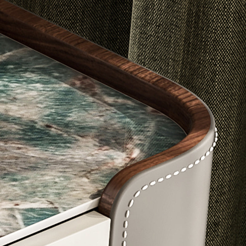 Makeup Vanity Table With Drawer and White Stool Set for Bedroom