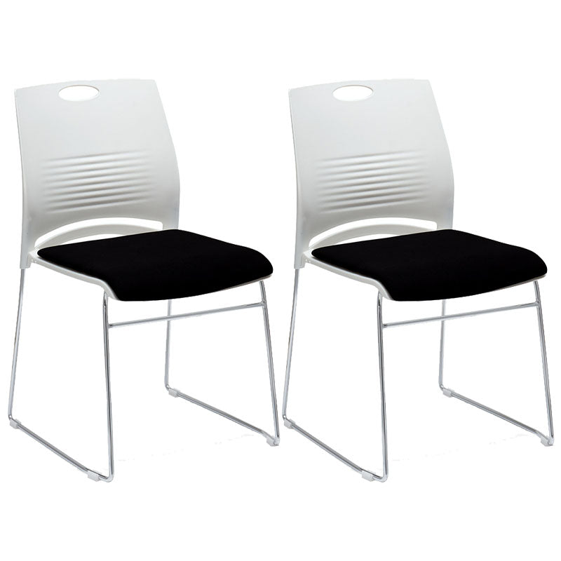Modern Plastic Desk Chair with Low Back and Breathable AirGrid Home Office Chair