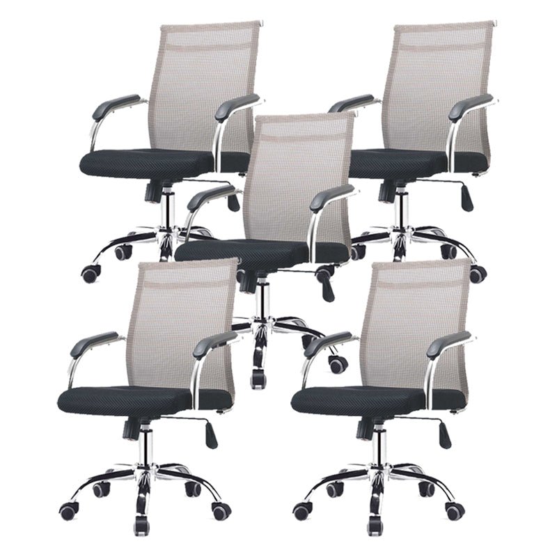 Modern Black Metal Conference Chair with Mid Back and Hight Back Home Office Chair