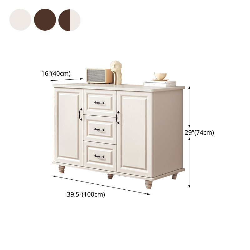 Traditional Combo Dresser Bedroom Wooden Storage Chest for Bedside