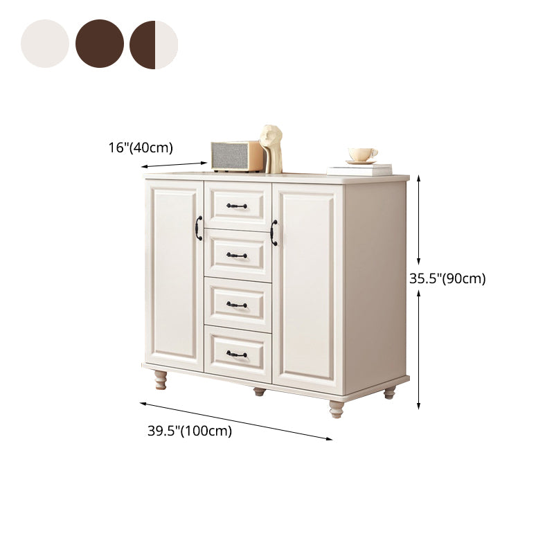 Traditional Combo Dresser Bedroom Wooden Storage Chest for Bedside