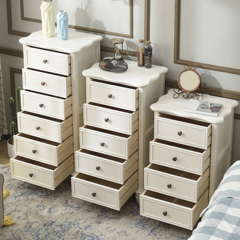 American Traditional Wood Lingerie Chest Bedroom Vertical Dresser without Mirror