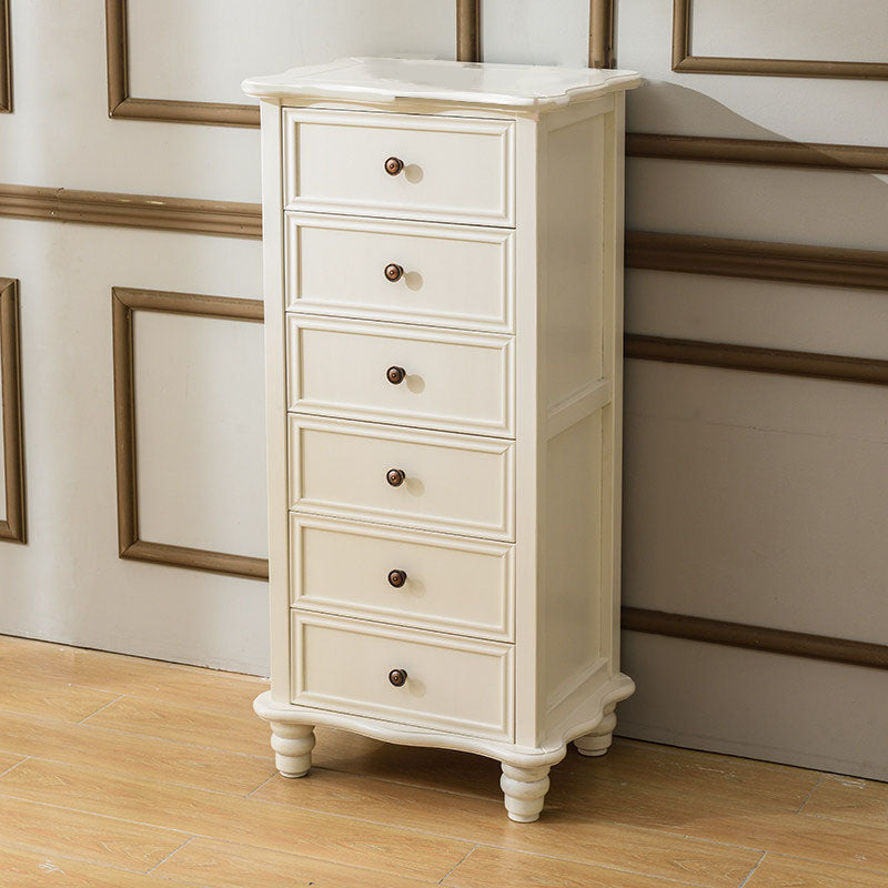 American Traditional Wood Lingerie Chest Bedroom Vertical Dresser without Mirror