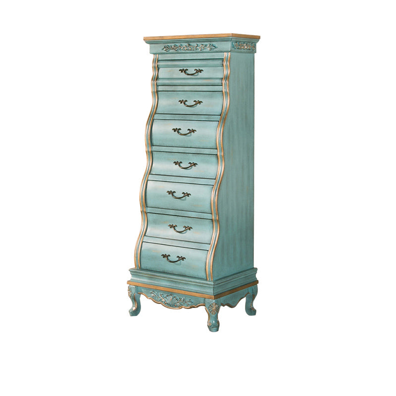 Traditional 58.6"H Wood Dresser Bedroom Storage Chest Dresser with Drawer