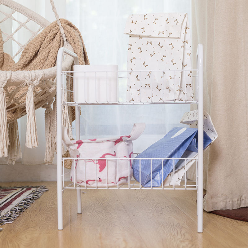 Contemporary Bookshelf Open Back Bookcase for Office with Caster Wheels