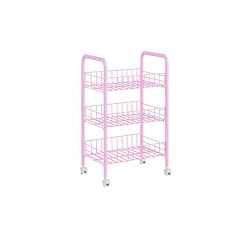 Contemporary Bookshelf Open Back Bookcase for Office with Caster Wheels